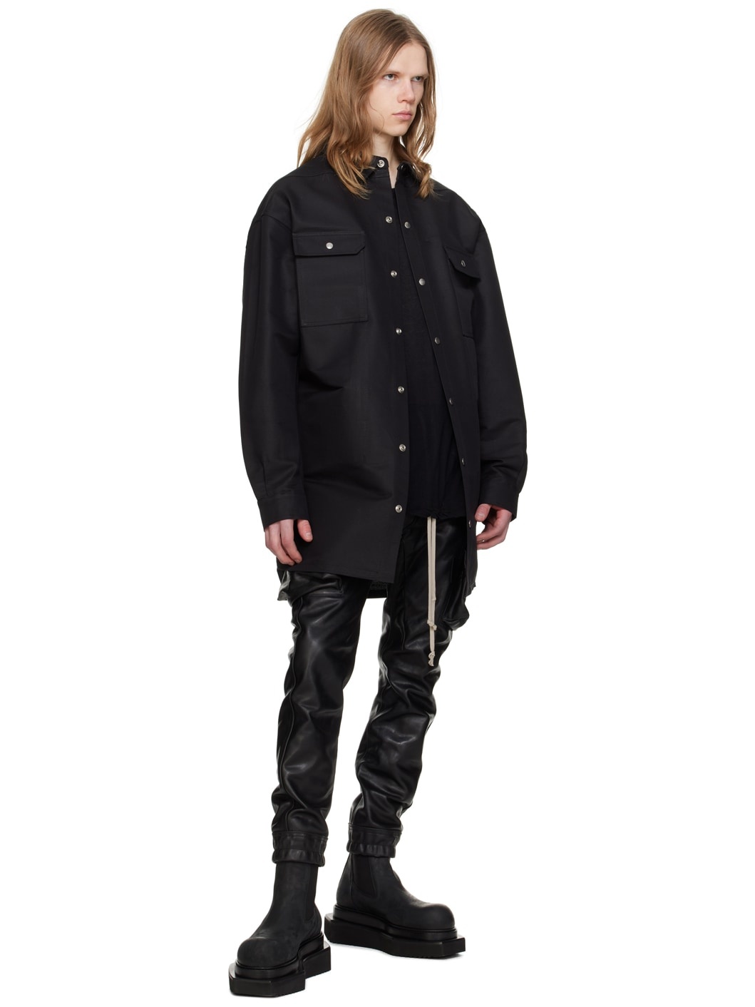Black Oversized Shirt - 4