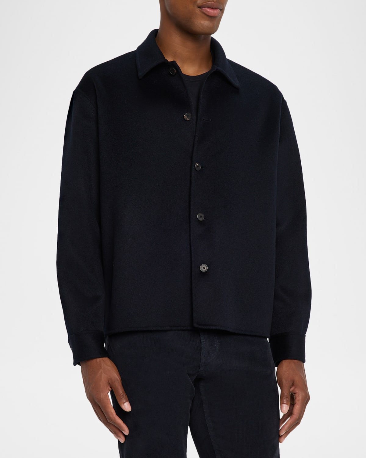 Men's Double-Face Wool Overshirt - 4