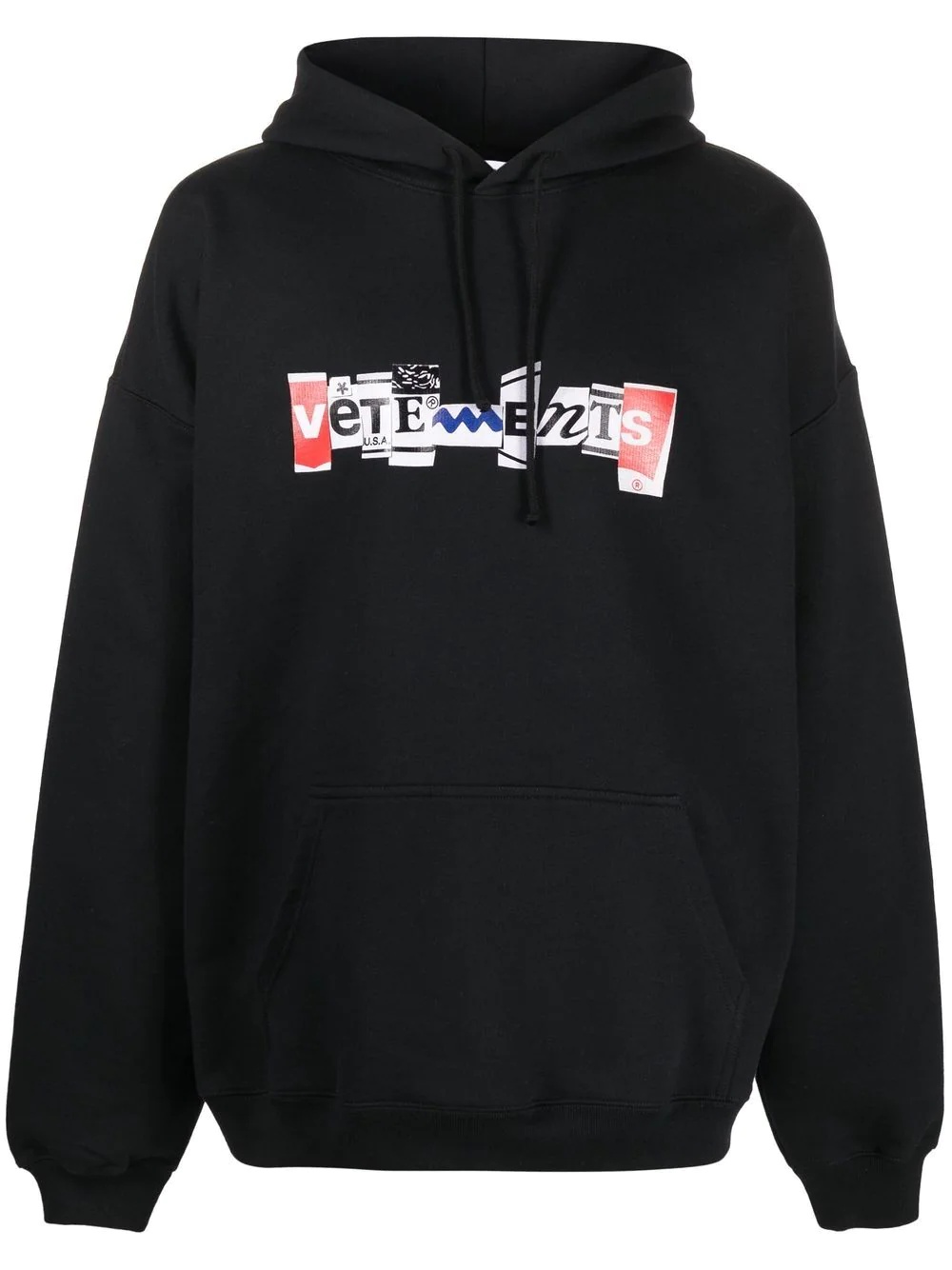 logo-print pullover hoodie - 1