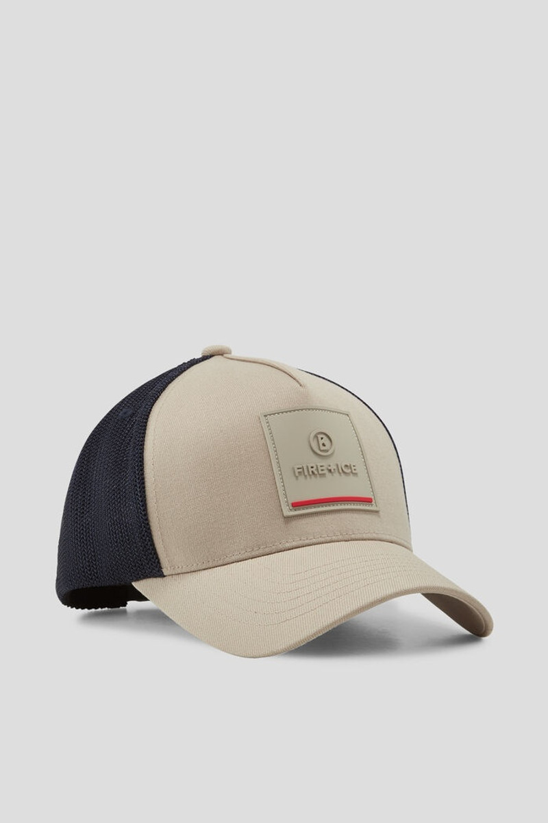 Moray Cap in Beige/Navy blue 1
