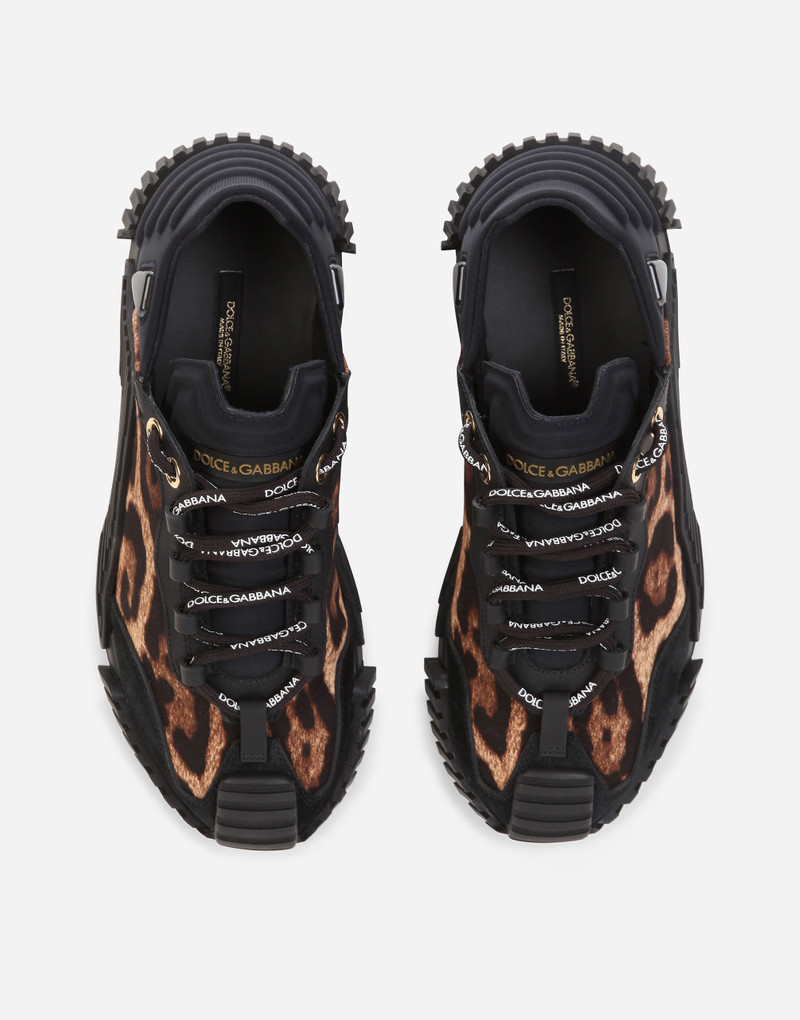 Leopard-print cotton NS1 slip-on sneakers 4