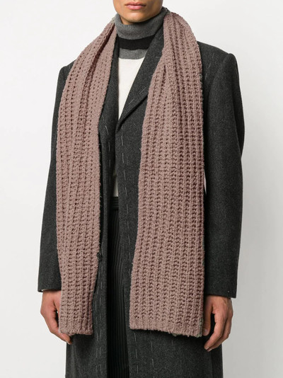 Rick Owens chunky knit scarf outlook