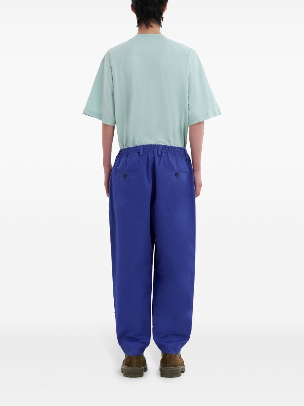 tapered organic-cotton trousers - 4