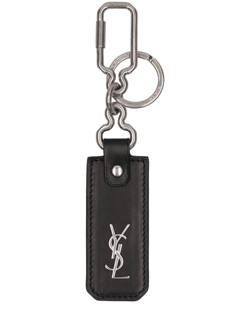 Cassandre monogram leather key ring - 1