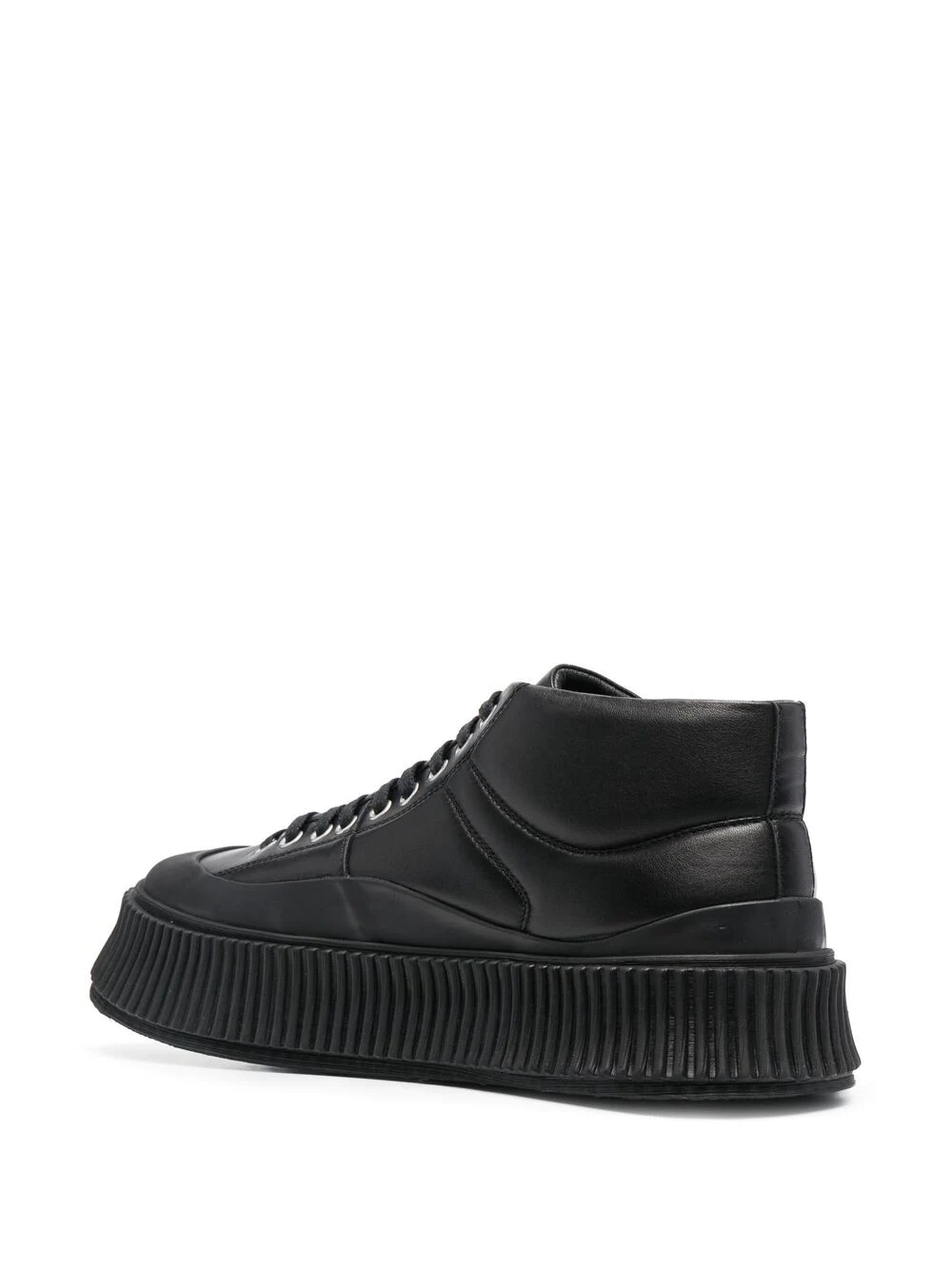 ribbed mid-top sneakers - 3