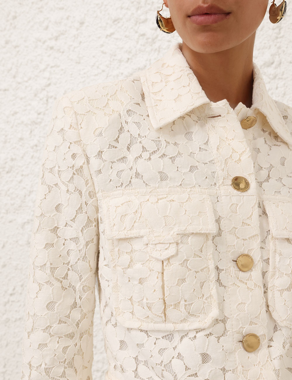 ILLUMINATE LACE CROPPED JACKET - 5