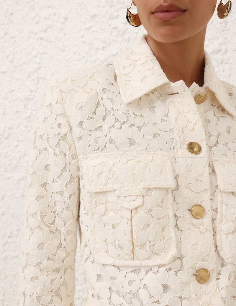 ILLUMINATE LACE CROPPED JACKET 5