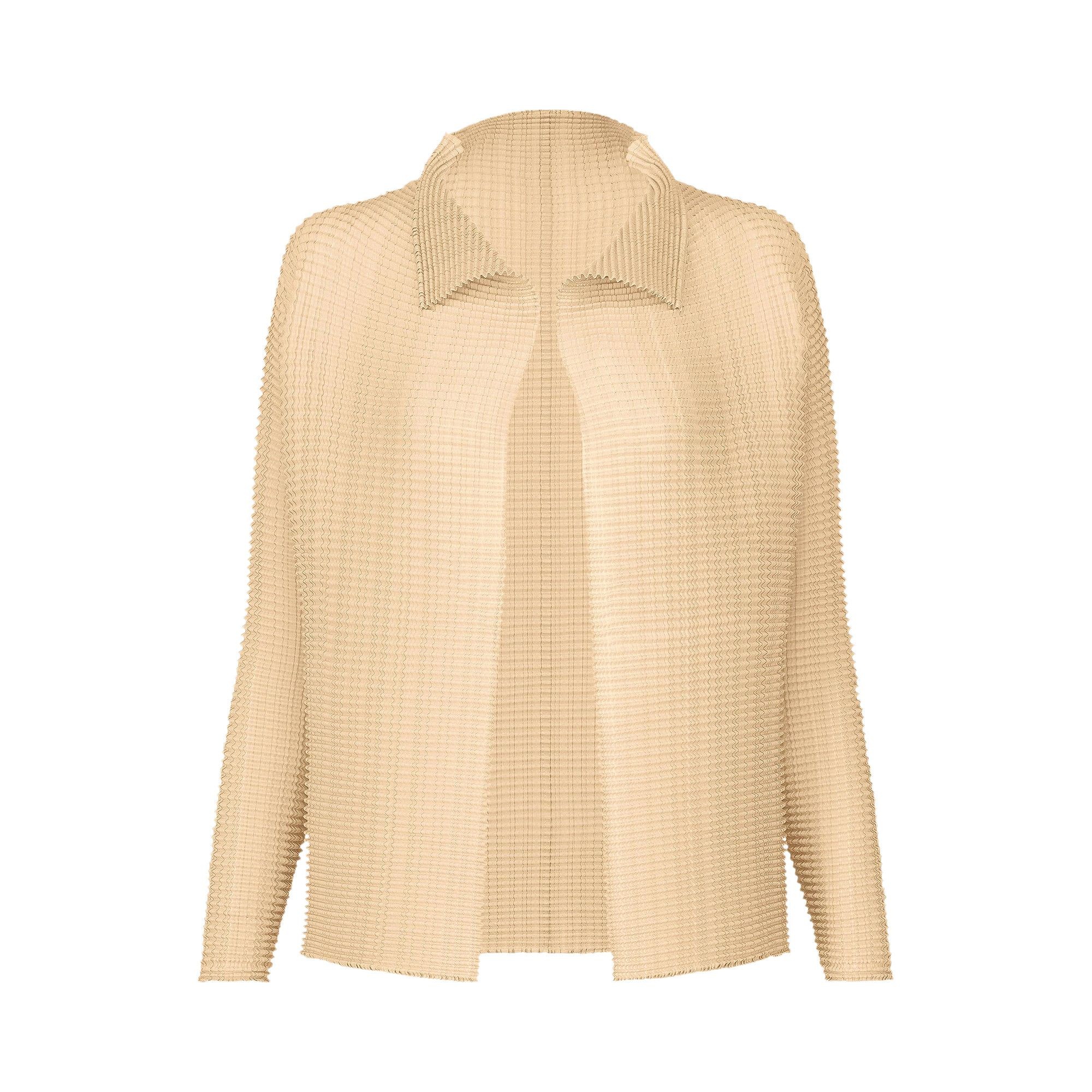 Issey Miyake Wooly Pleats 56 Shirt 'Oaka Beige' - 1
