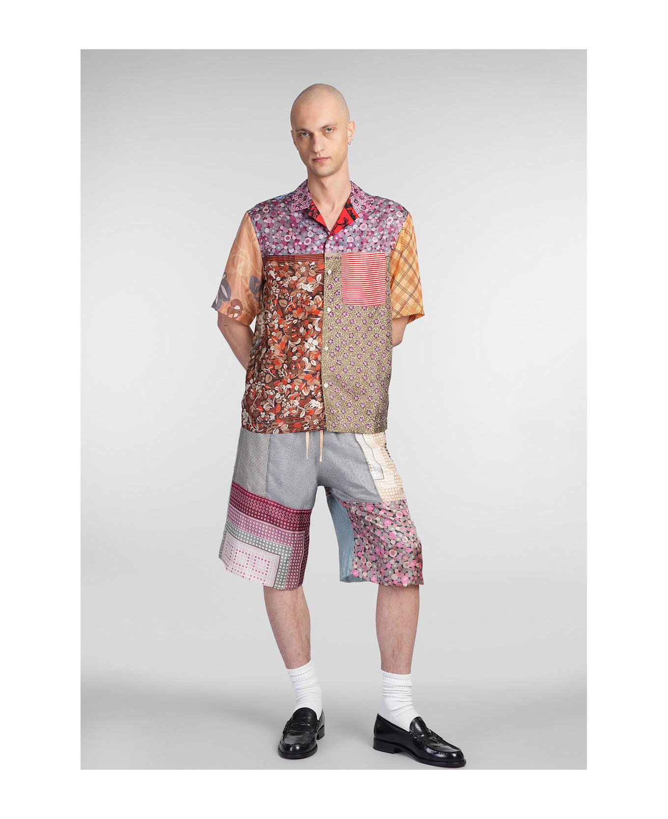 Shorts In Multicolor Silk - 2