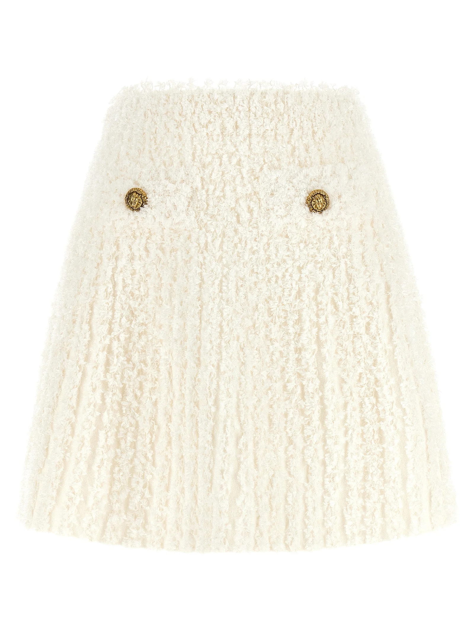 Balmain Women Plumetis Tweed Skirt - 1