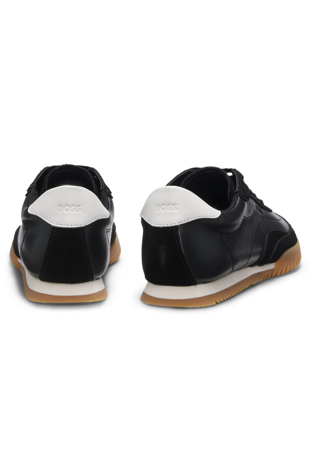 TRAINERS IN LEATHER AND SUEDE - 4