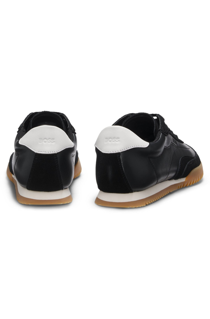 BOSS TRAINERS IN LEATHER AND SUEDE outlook