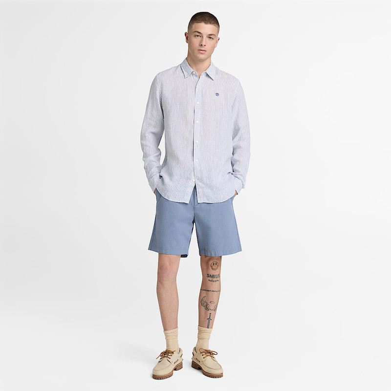 Men's Mill Brook Regular Fit Linen Shirt 3