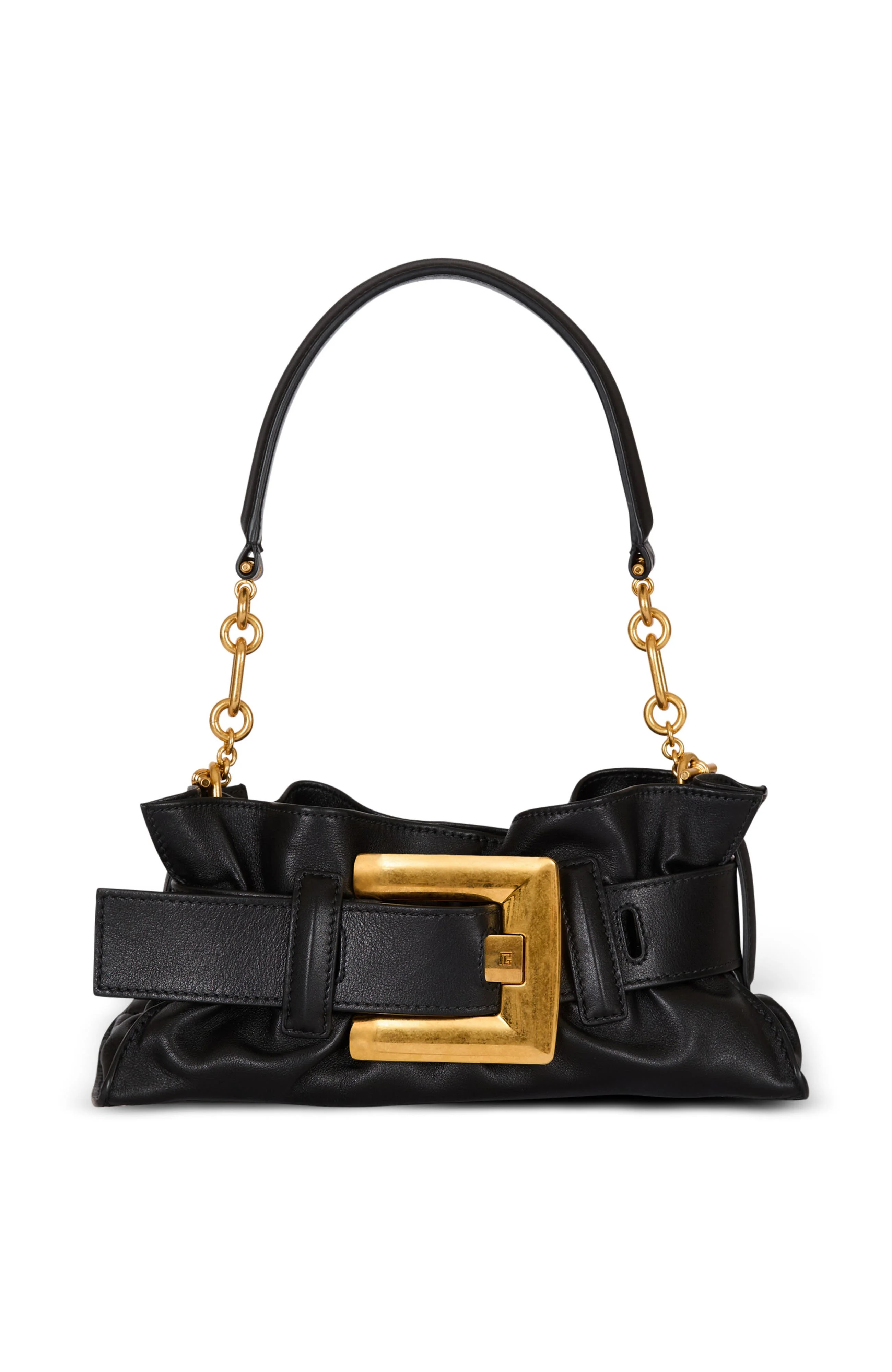 Balmain Mini Anthem Shoulder bag in calfskin leather in Black at Nordstrom - 1
