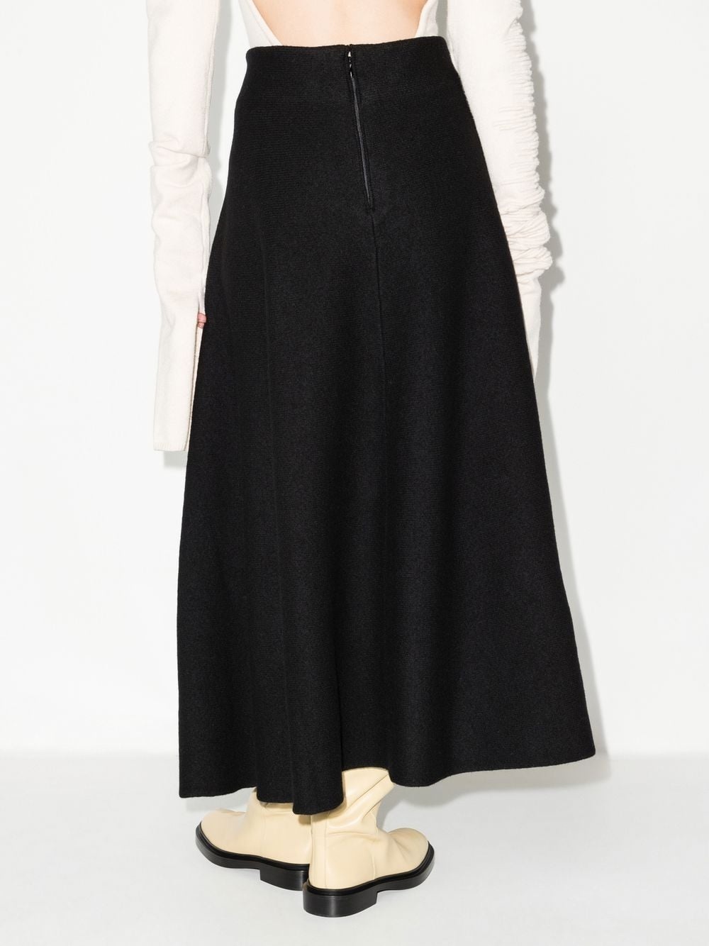 high-waisted A-line skirt - 3