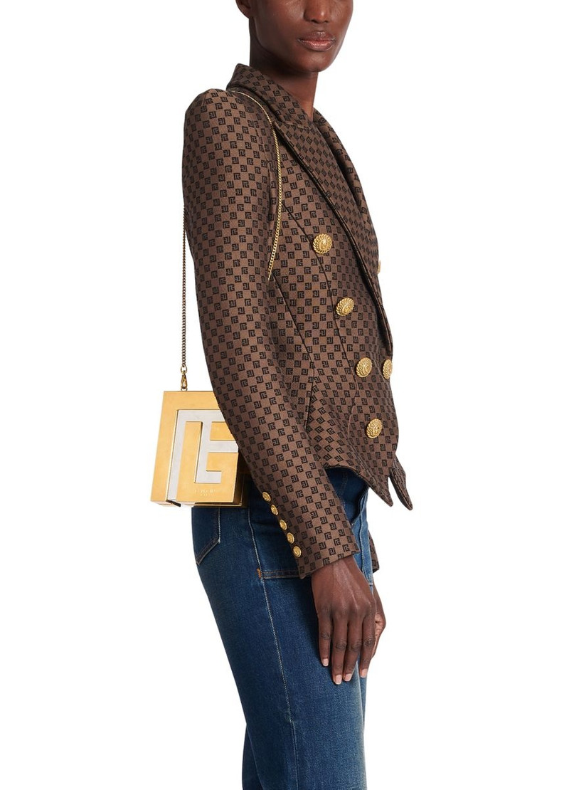 Balmain Metal Pb Clutch outlook