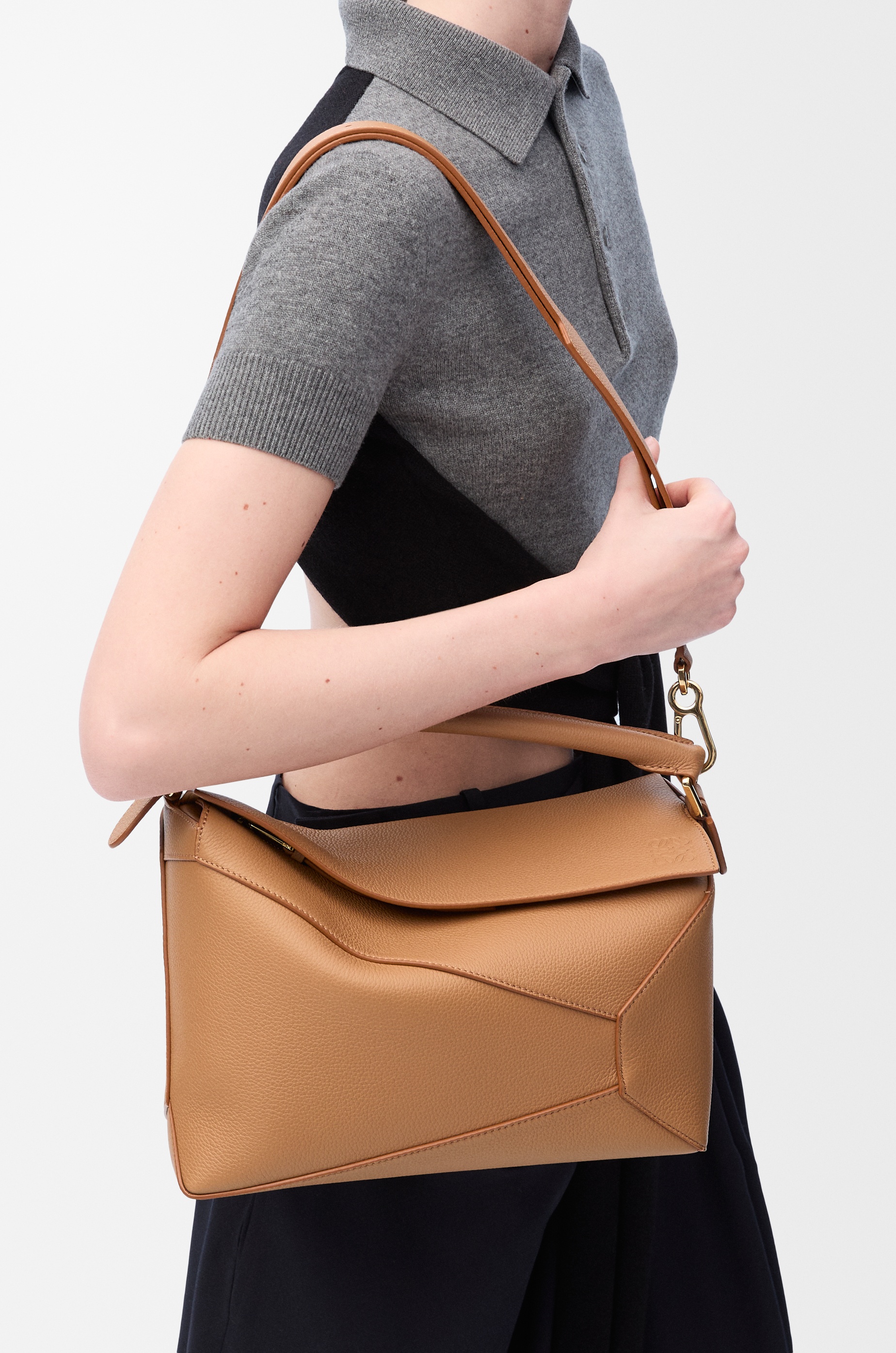 Puzzle bag in soft grained calfskin - 3