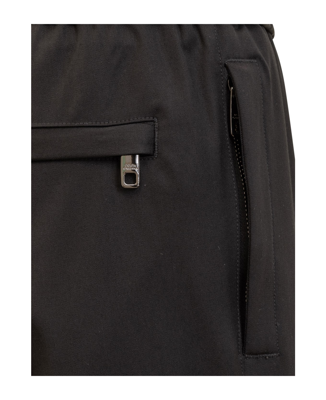 Elastic Waist Tailored Trousers - 4