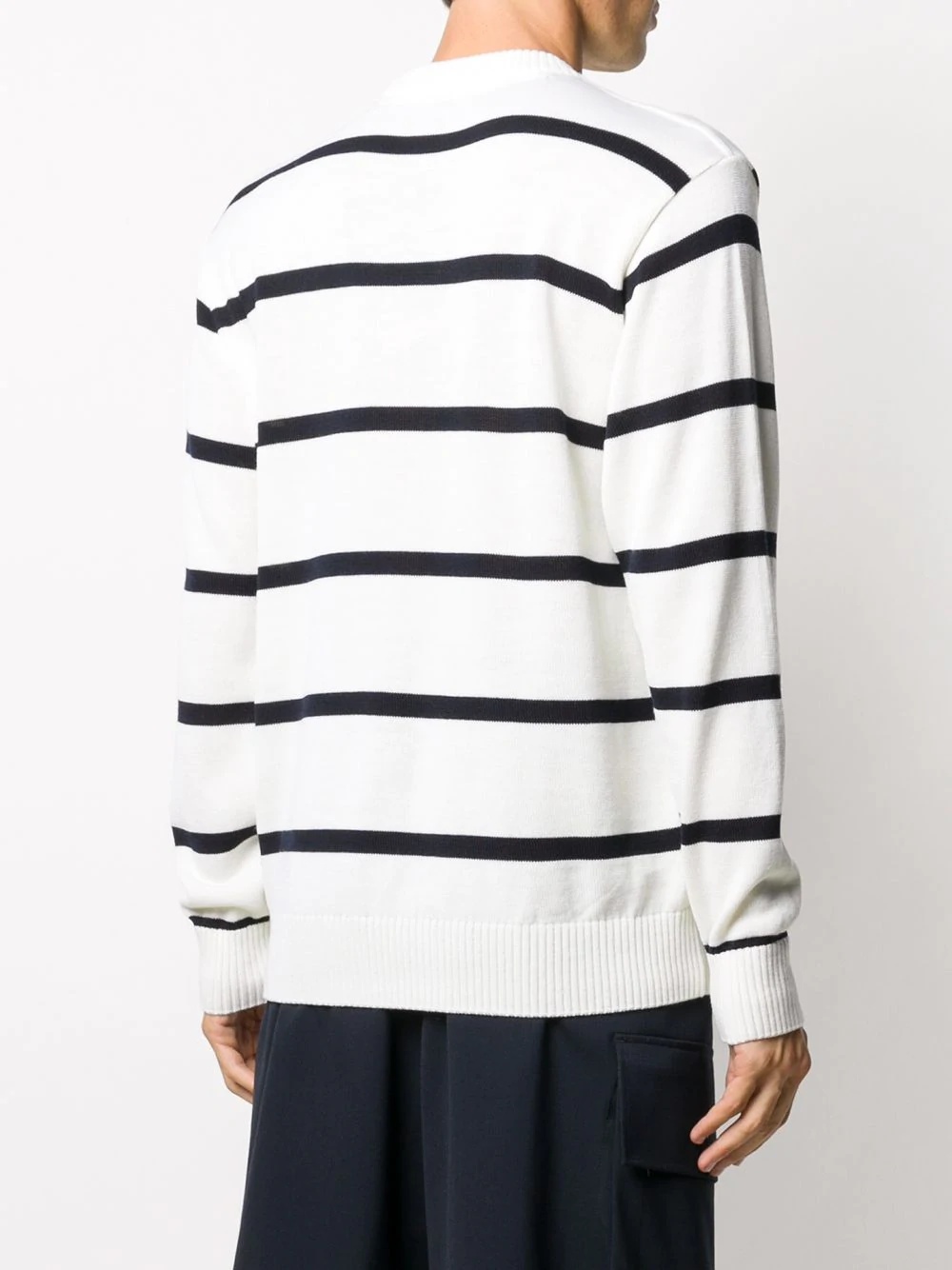 striped knit jumper - 4