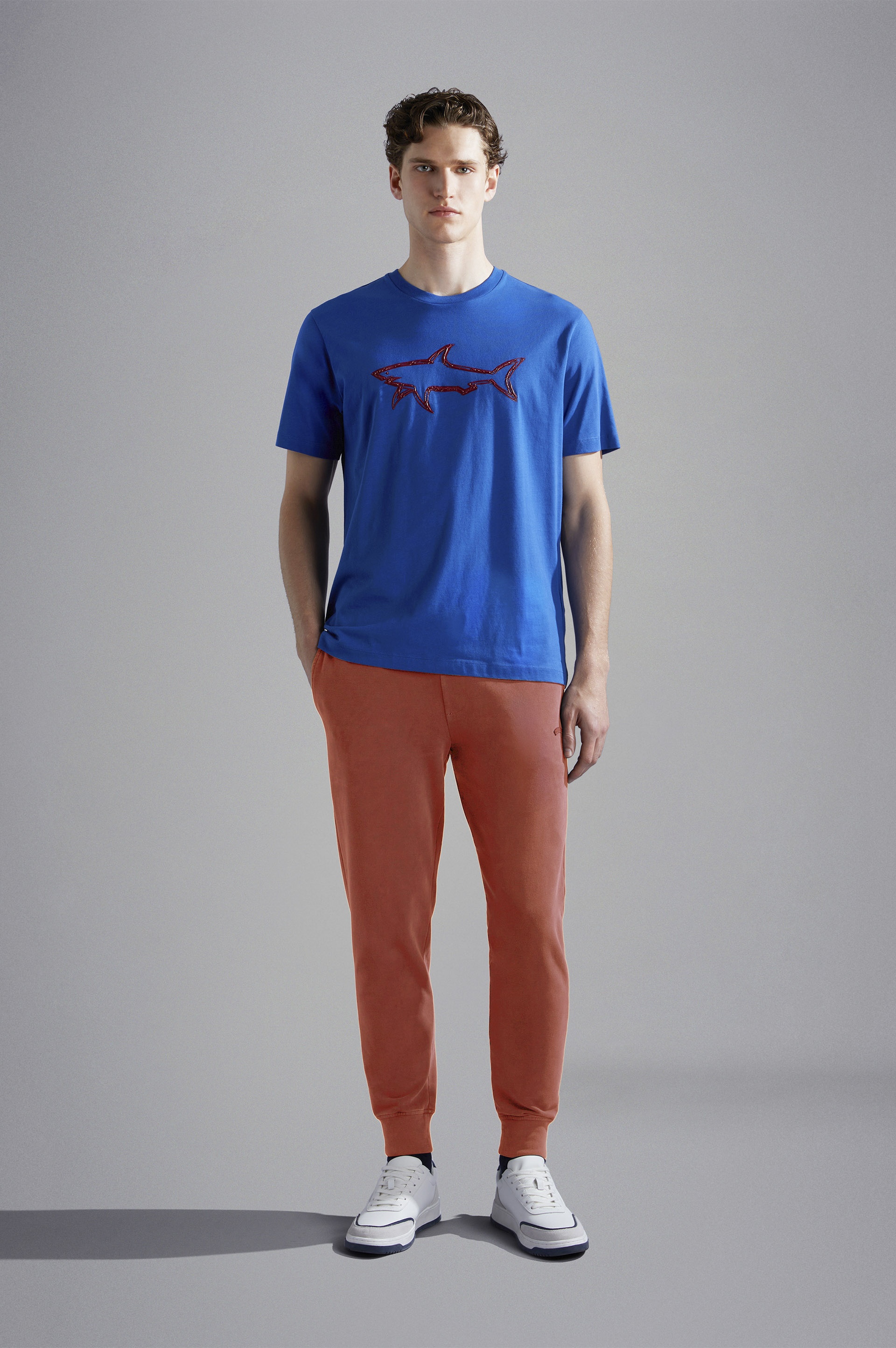 GARMENT DYED STRETCH COTTON JOGGERS - 2