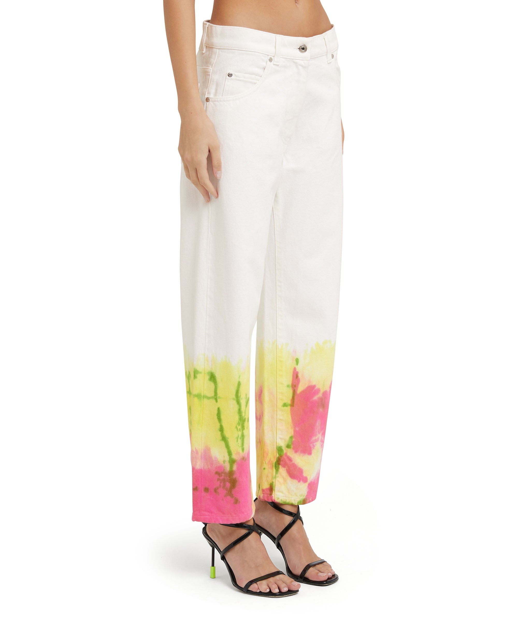 Bull cotton pants with tie-dye treatment - 4