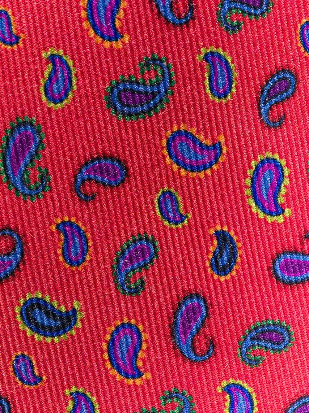 Micro paisley-print silk tie - 2