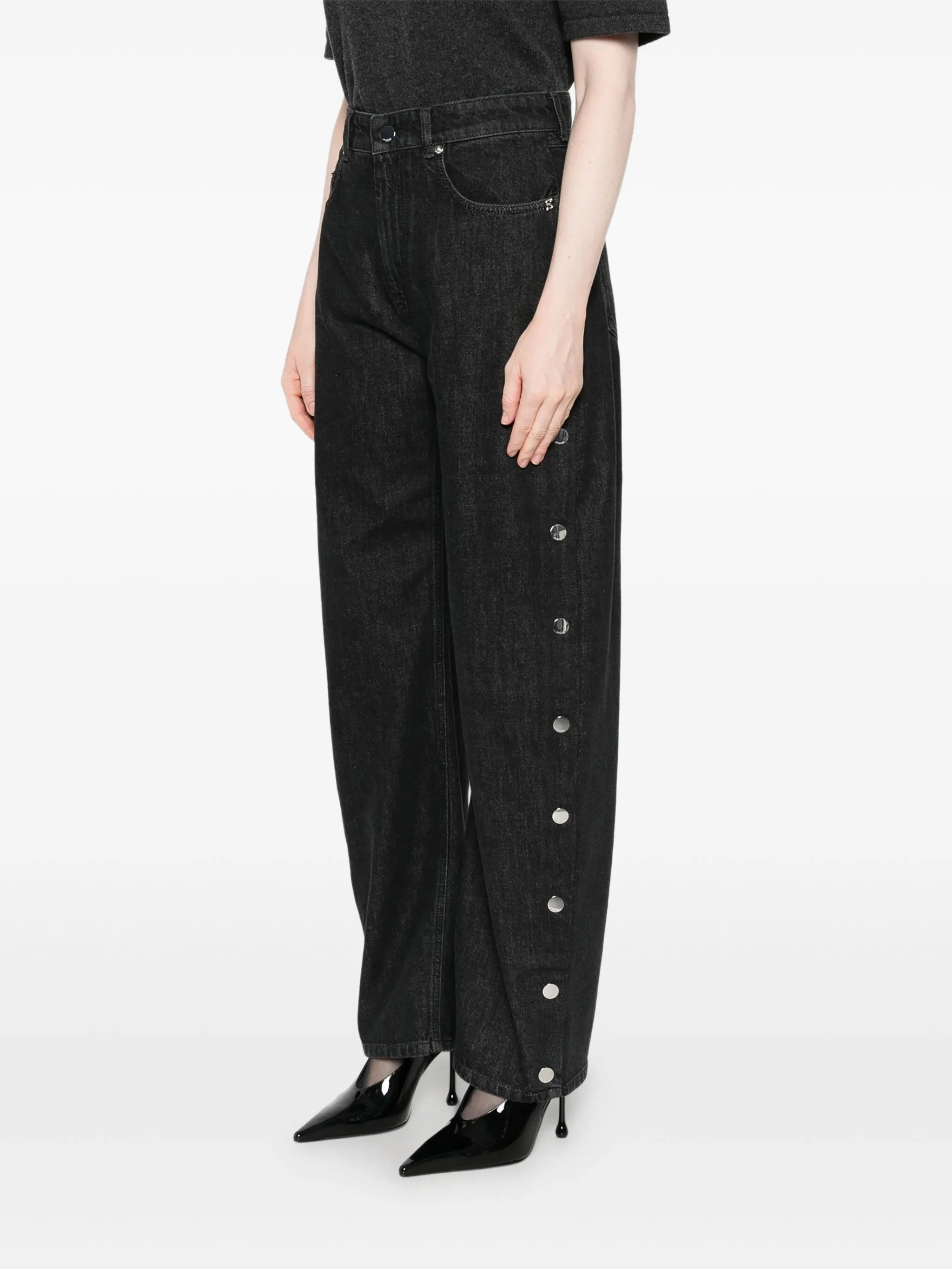 Galante side-button jeans - 3