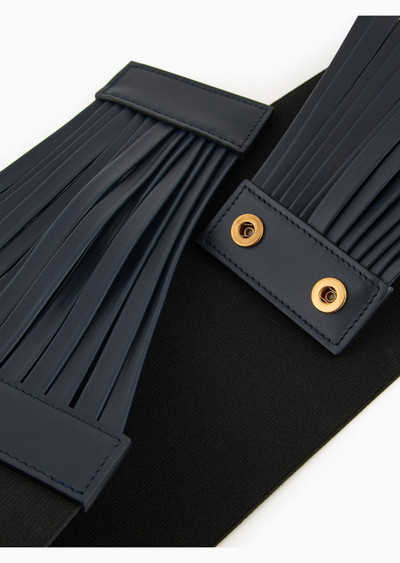 GIORGIO ARMANI Leather bustier belt outlook