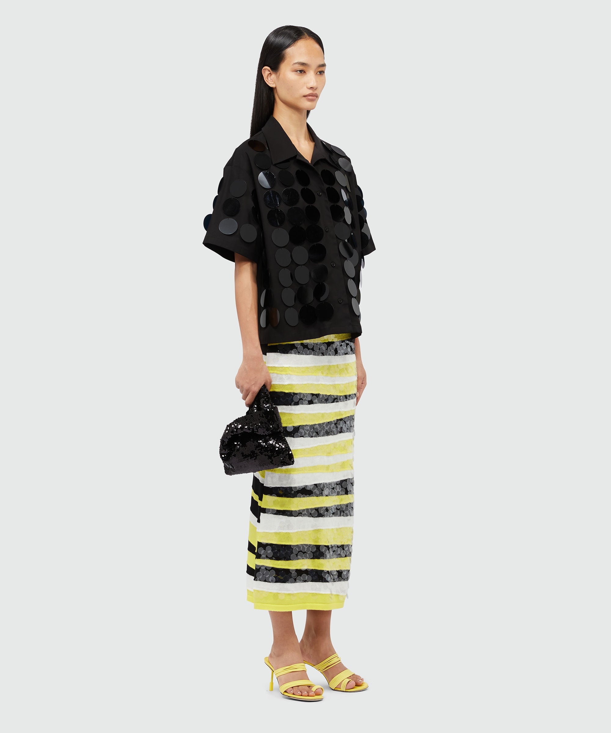Long skirt with paillettes - 4