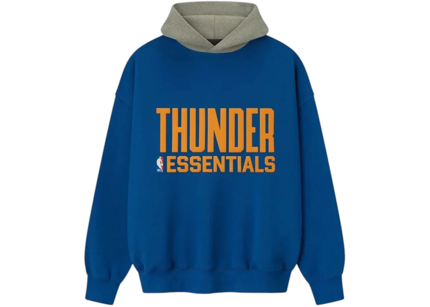 Fear of God Essentials Thunder Sport Hoodie Blue/Concrete Heather - 1