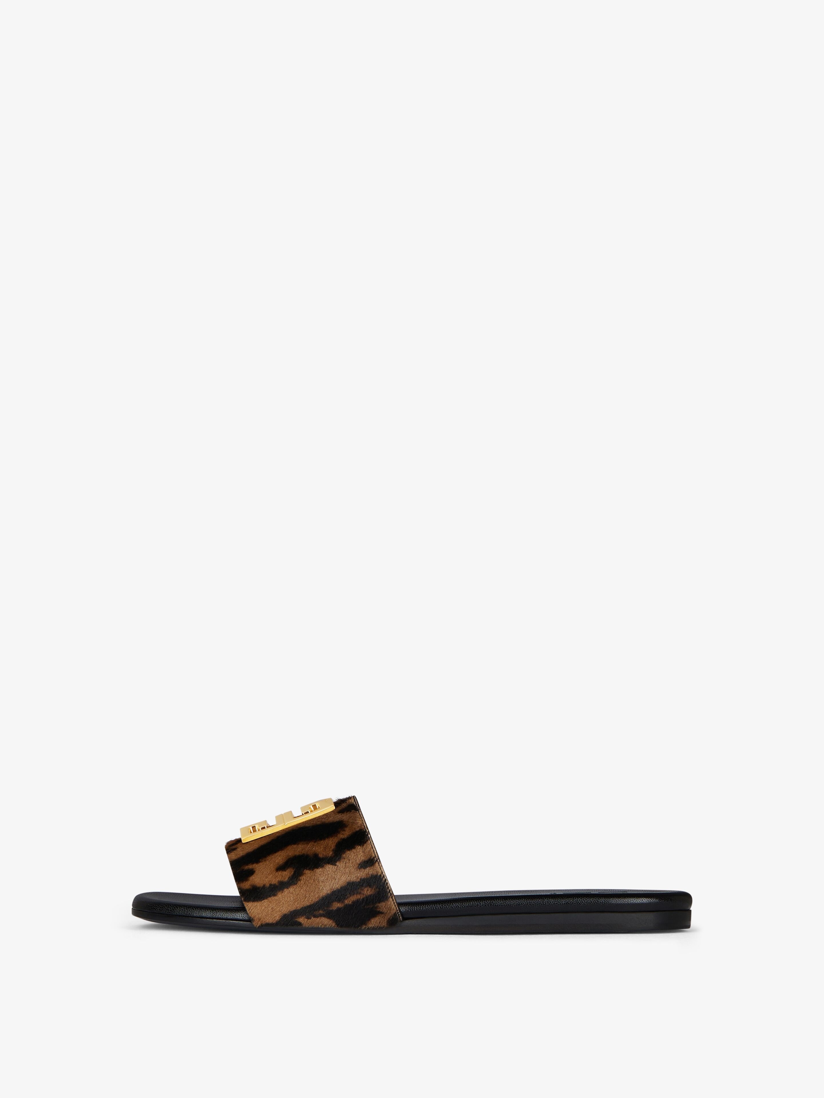 4G FLAT MULE IN LEOPARD PRINT HAIRCALF - 3