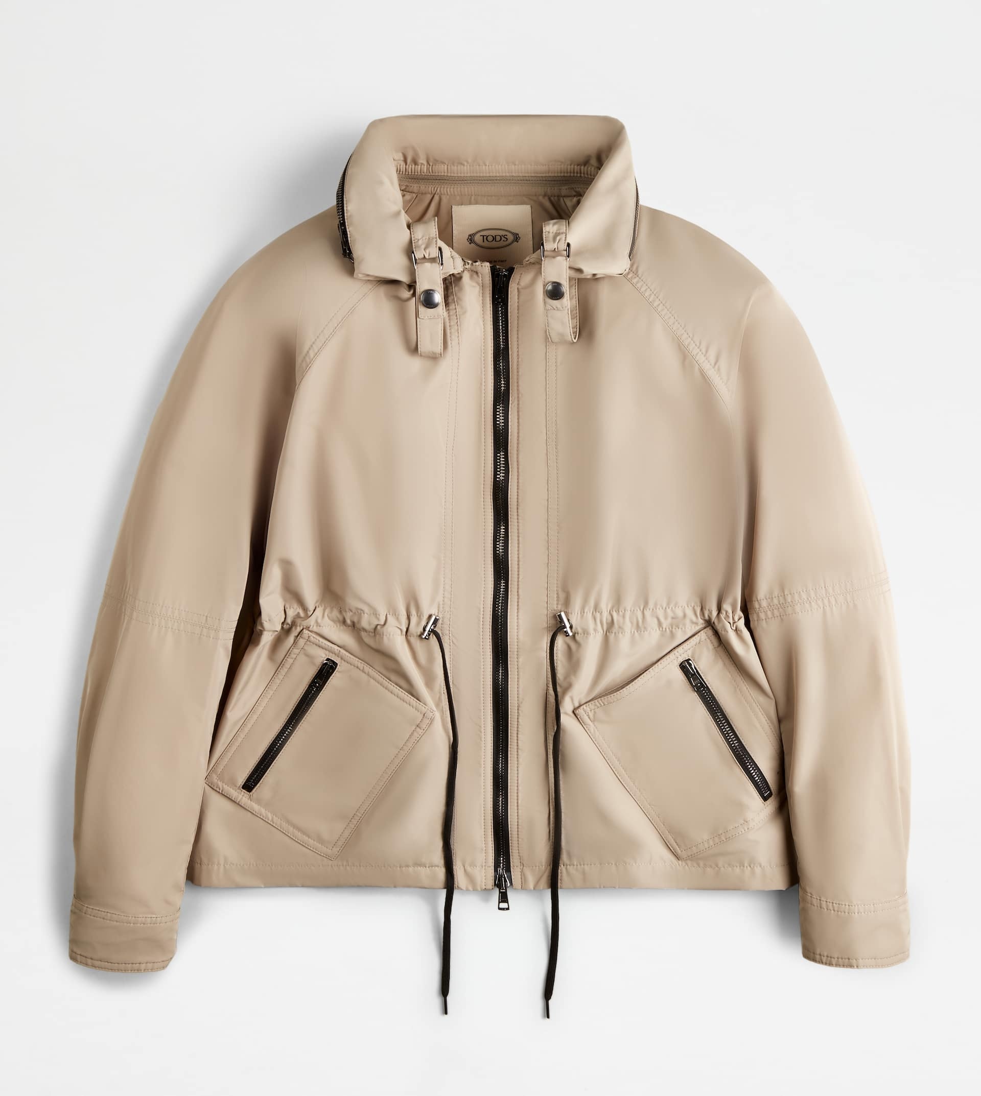 SHORT PARKA - BEIGE - 1
