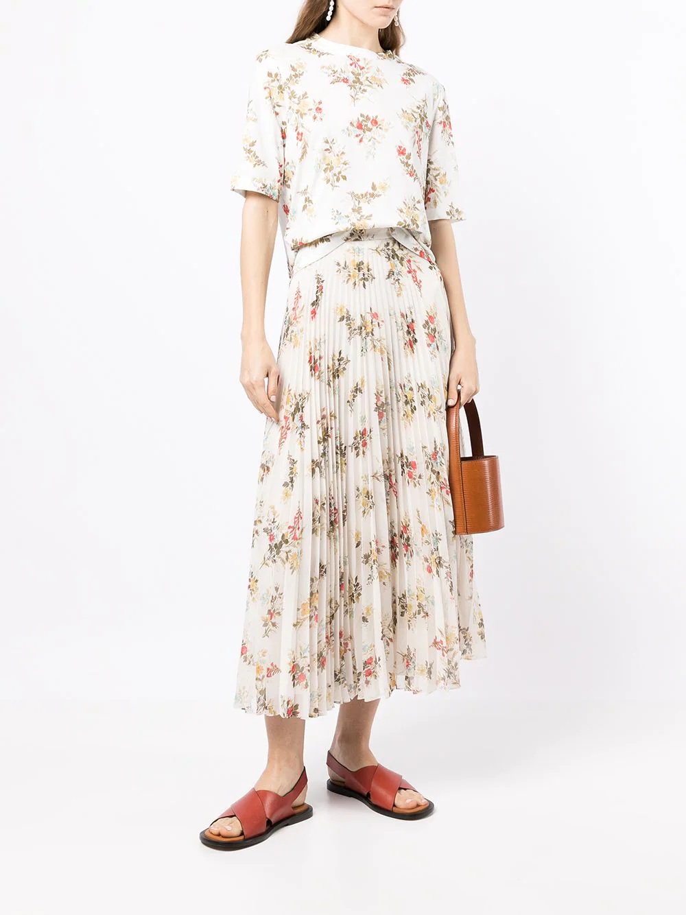 floral-print cotton T-shirt - 2