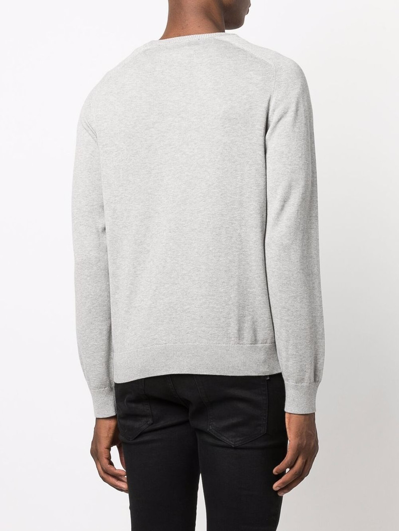 logo-patch cotton jumper 4