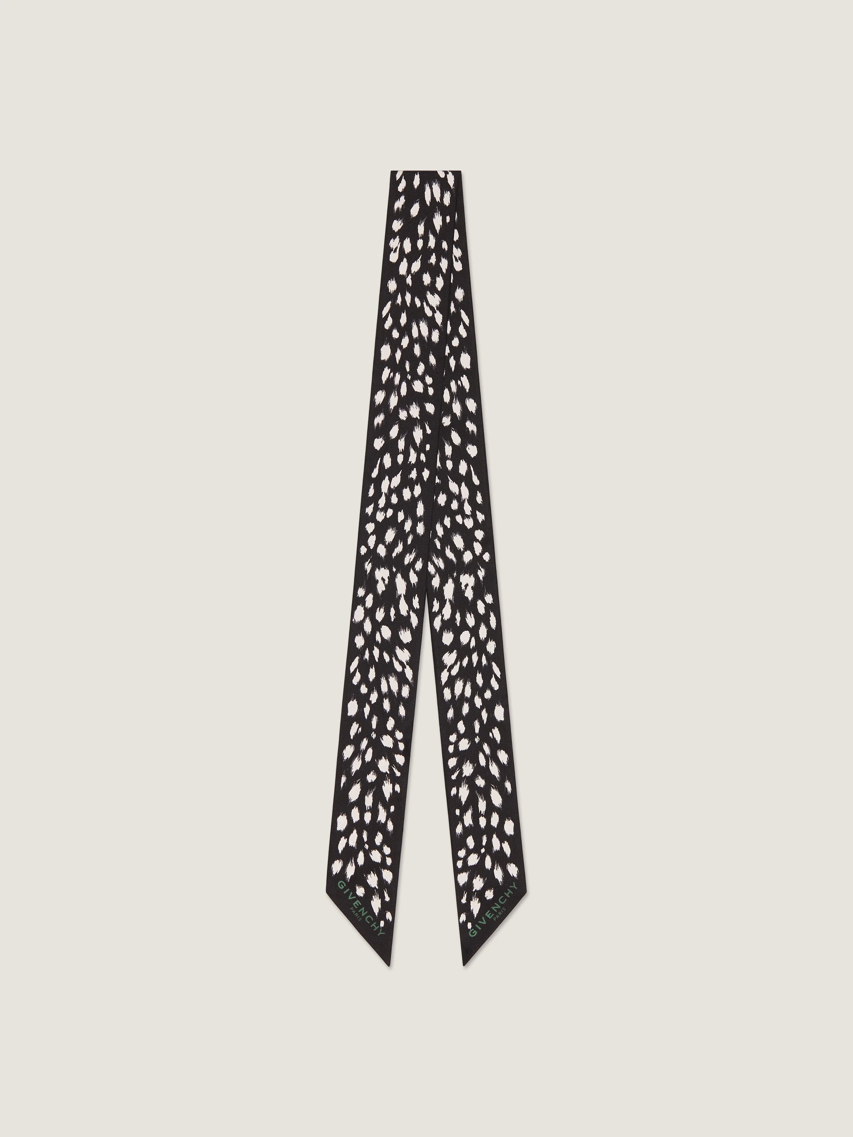 BANDEAU IN SILK WITH ANIMAL PRINT - 1