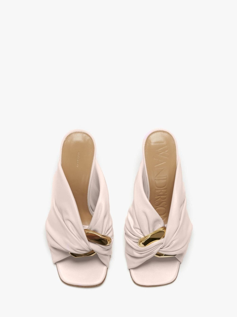 CORNER LEATHER MULES 4