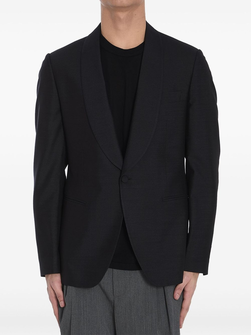 single-breasted silk blazer 1
