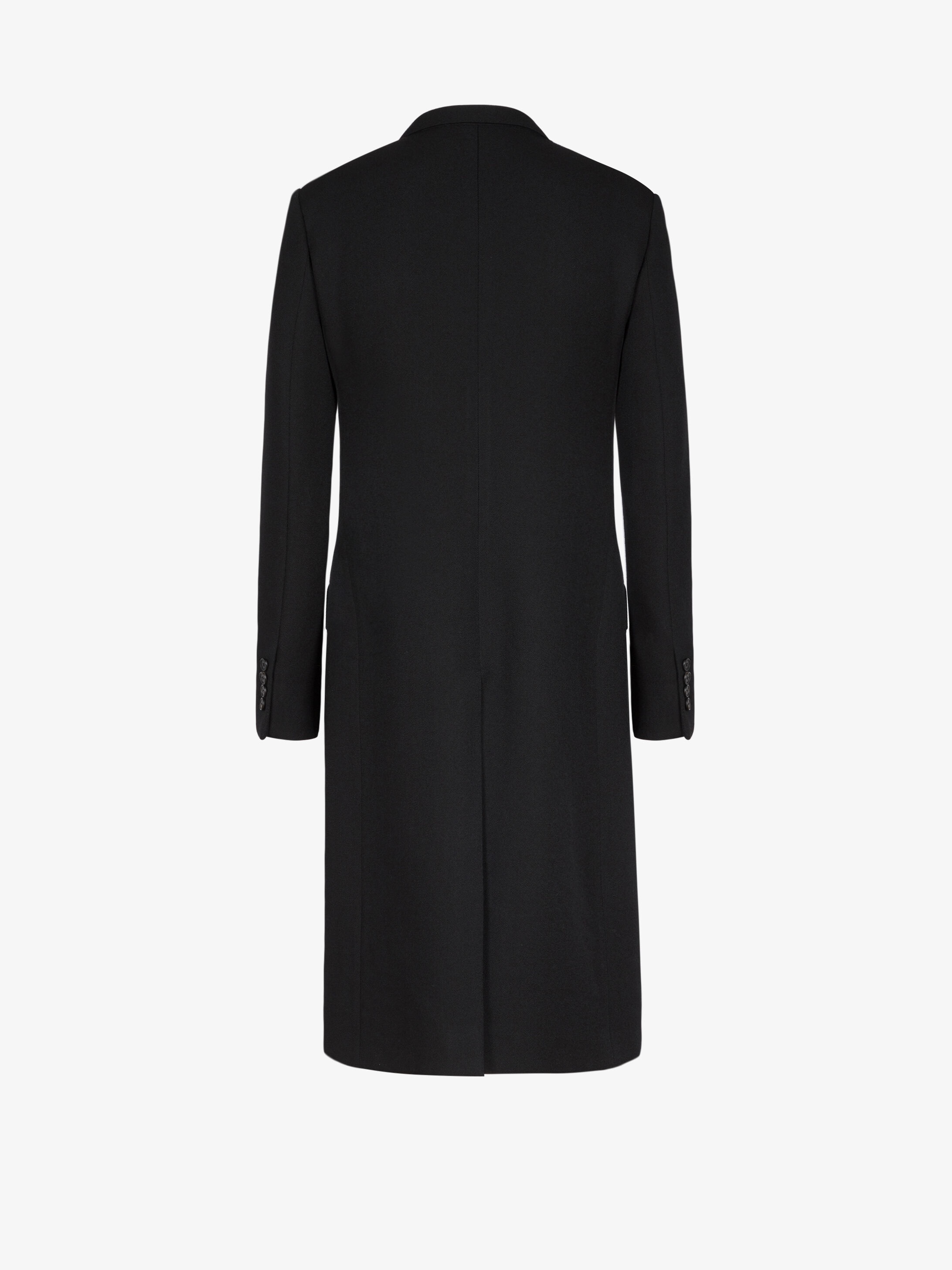 Double braisted coat in wool with G pin - 4