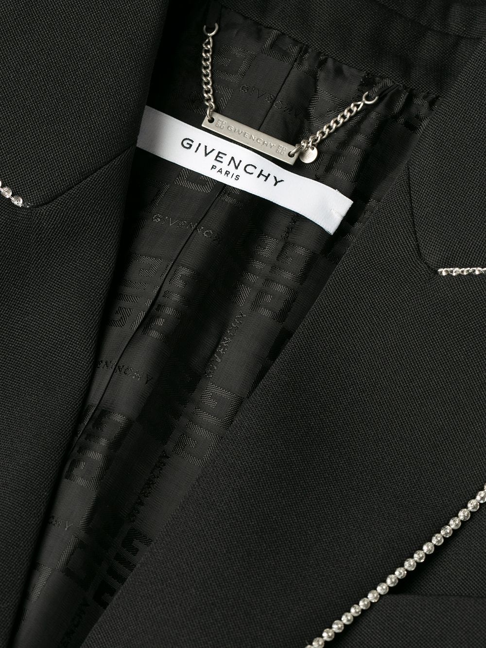embellished lapel blazer - 7