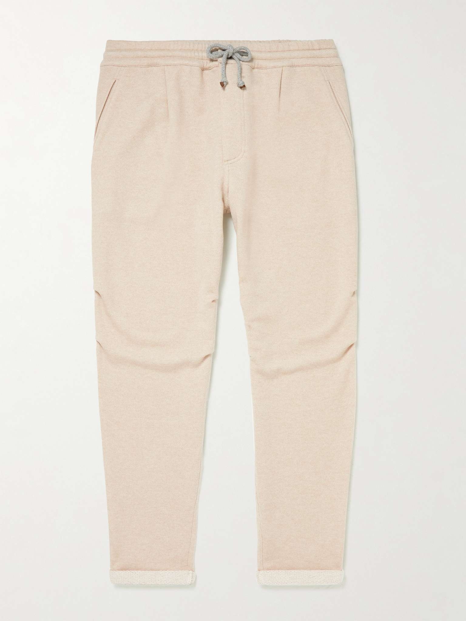 Tapered Loopback Cashmere-Jersey Sweatpants - 1