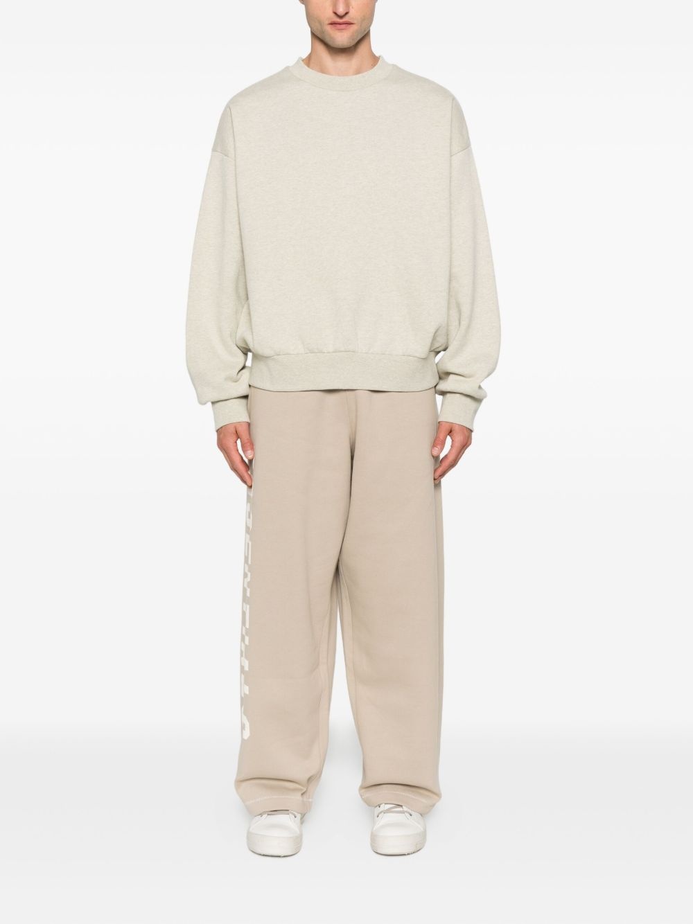 crew-neck cotton sweatshirt - 2