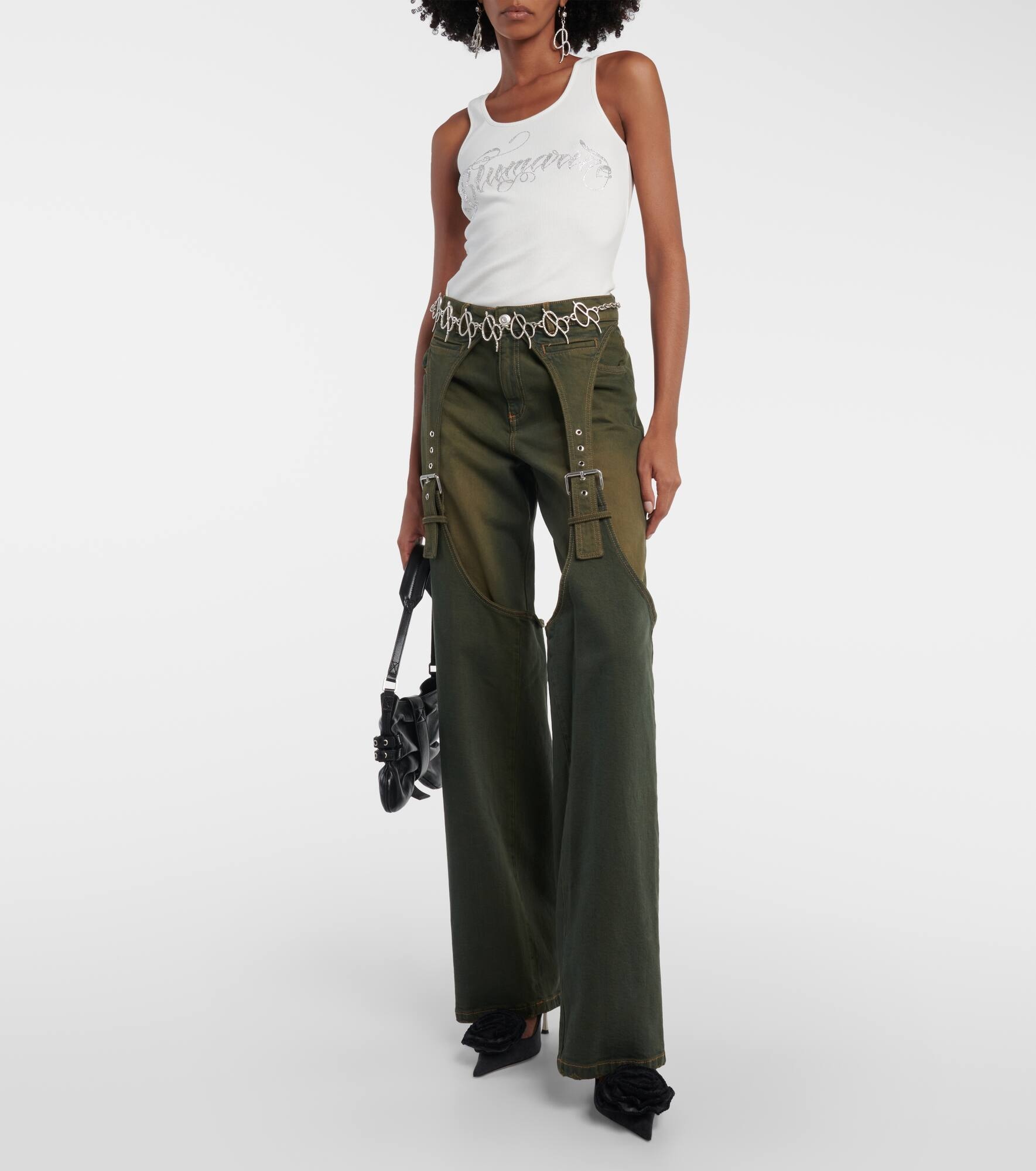 【Blumarine】 Embellished buckle boyfriendジーンズ Blumarine Embellished buckle boyfriend jeans | mytheresa