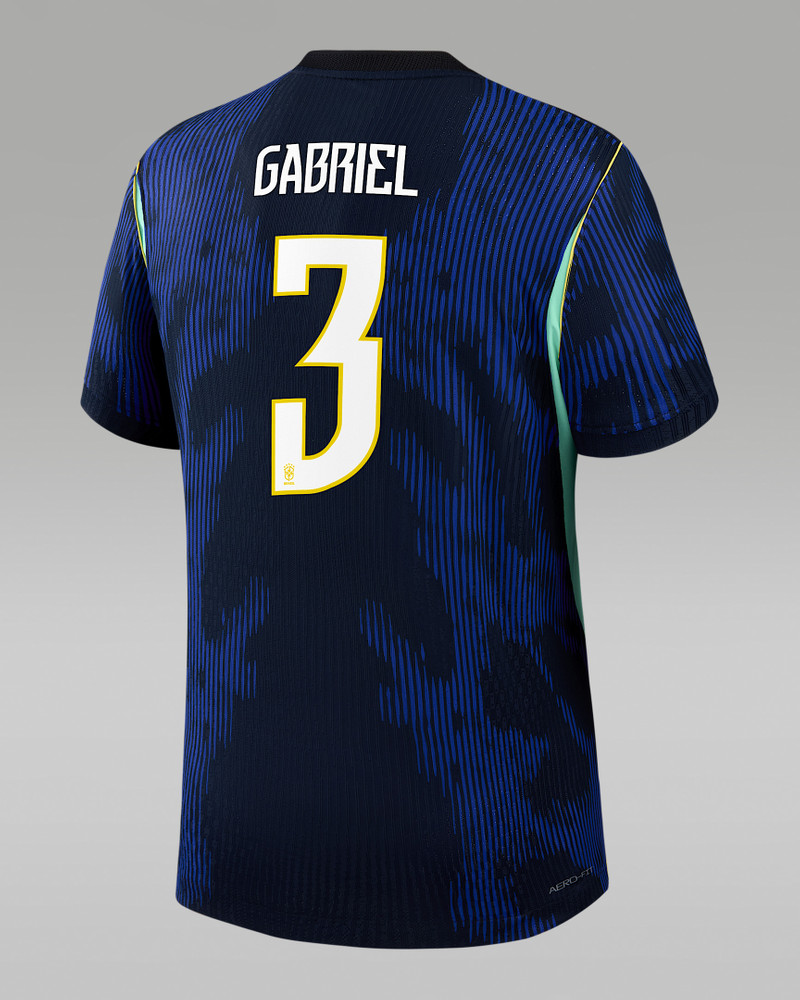 Gabriel Magalhães Brazil National Team 2026 Match Away Men's Nike Dri-FIT ADV Soccer Jersey 1