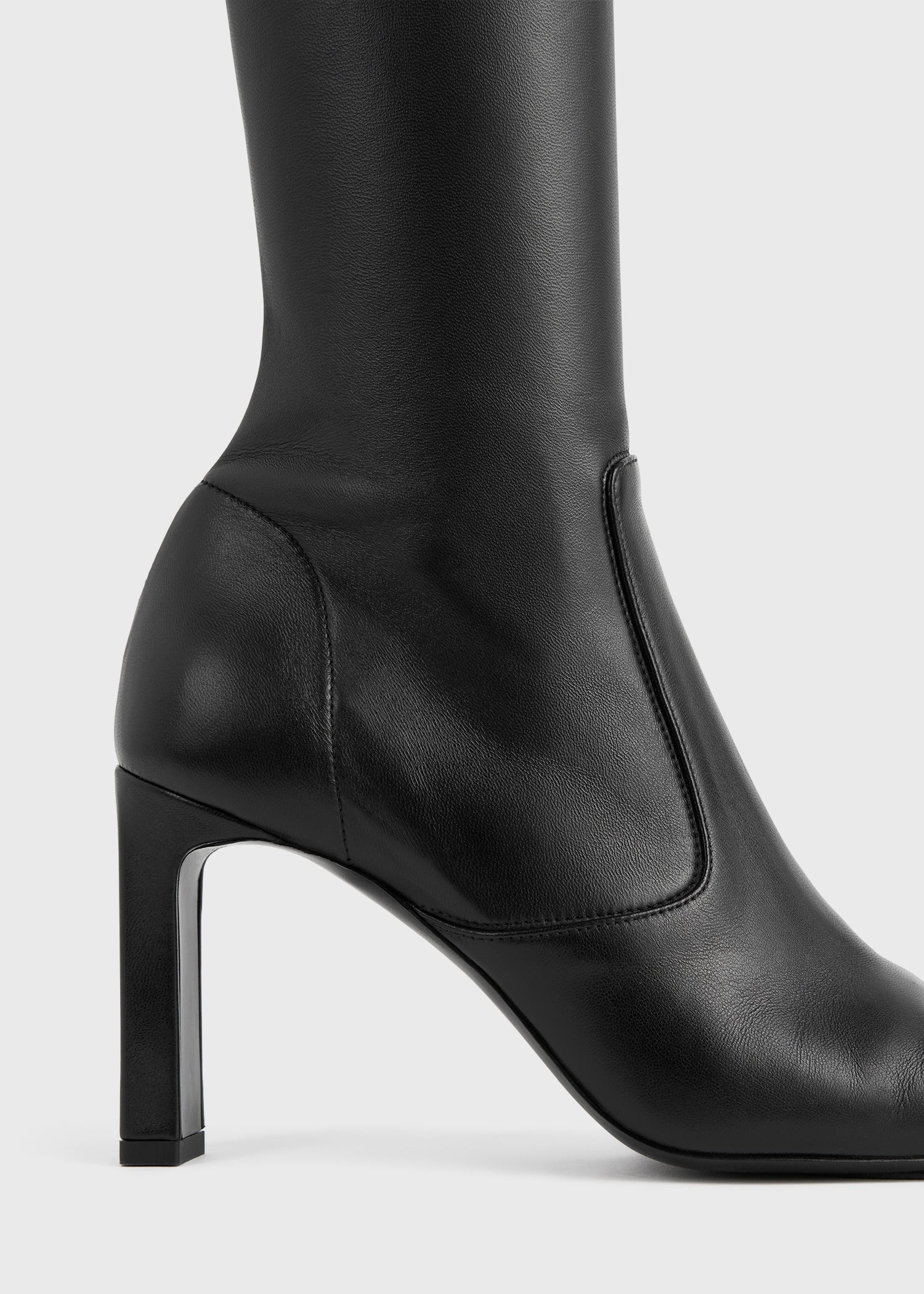 Nappa over-the-knee boots black - 5