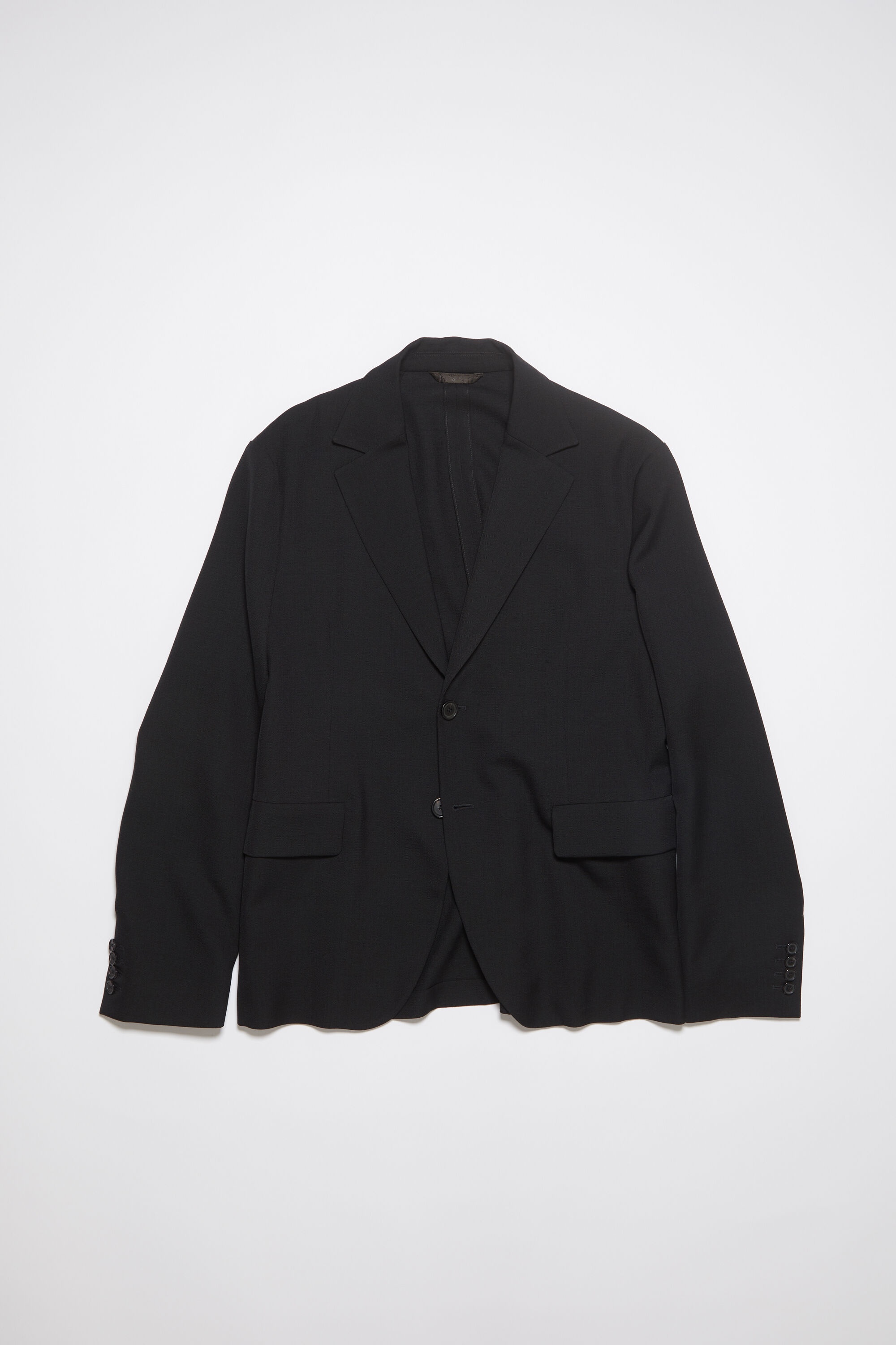 Regular fit suit jacket - Black - 7