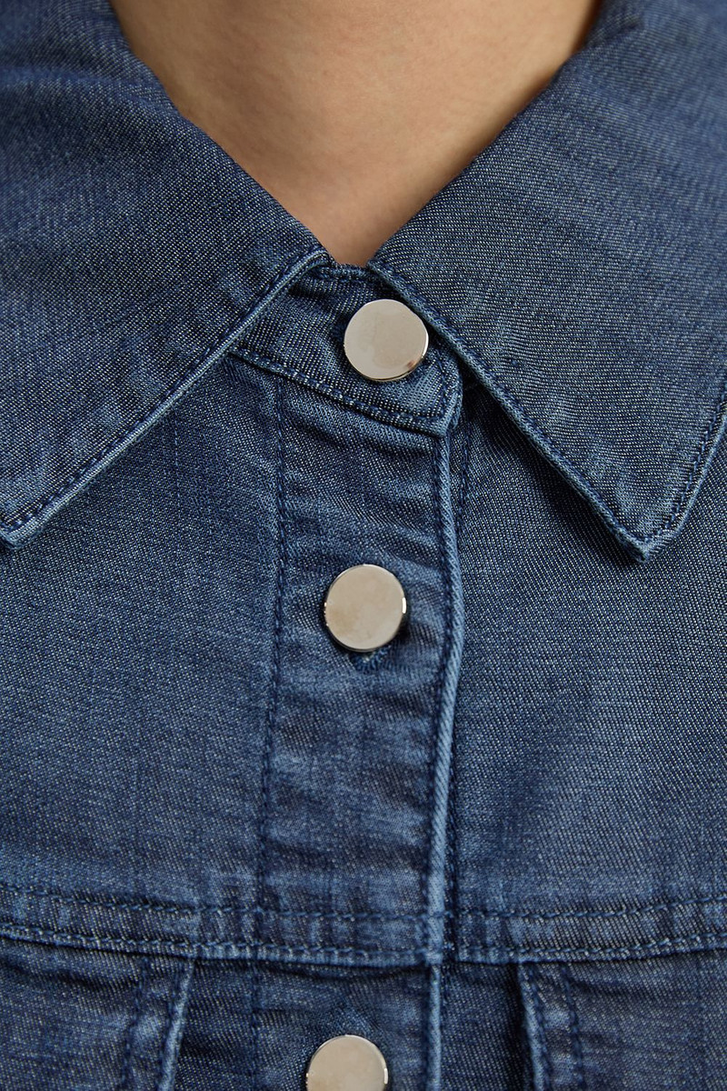 Chambray Stretch Denim Shirt 3