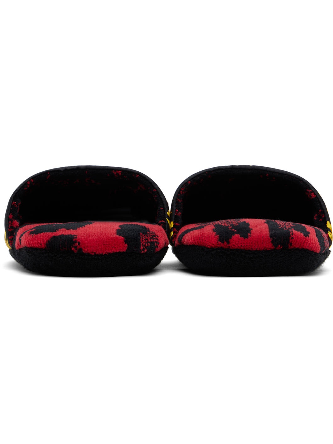 Black & Yellow 'I Heart Baroque' Slippers - 2