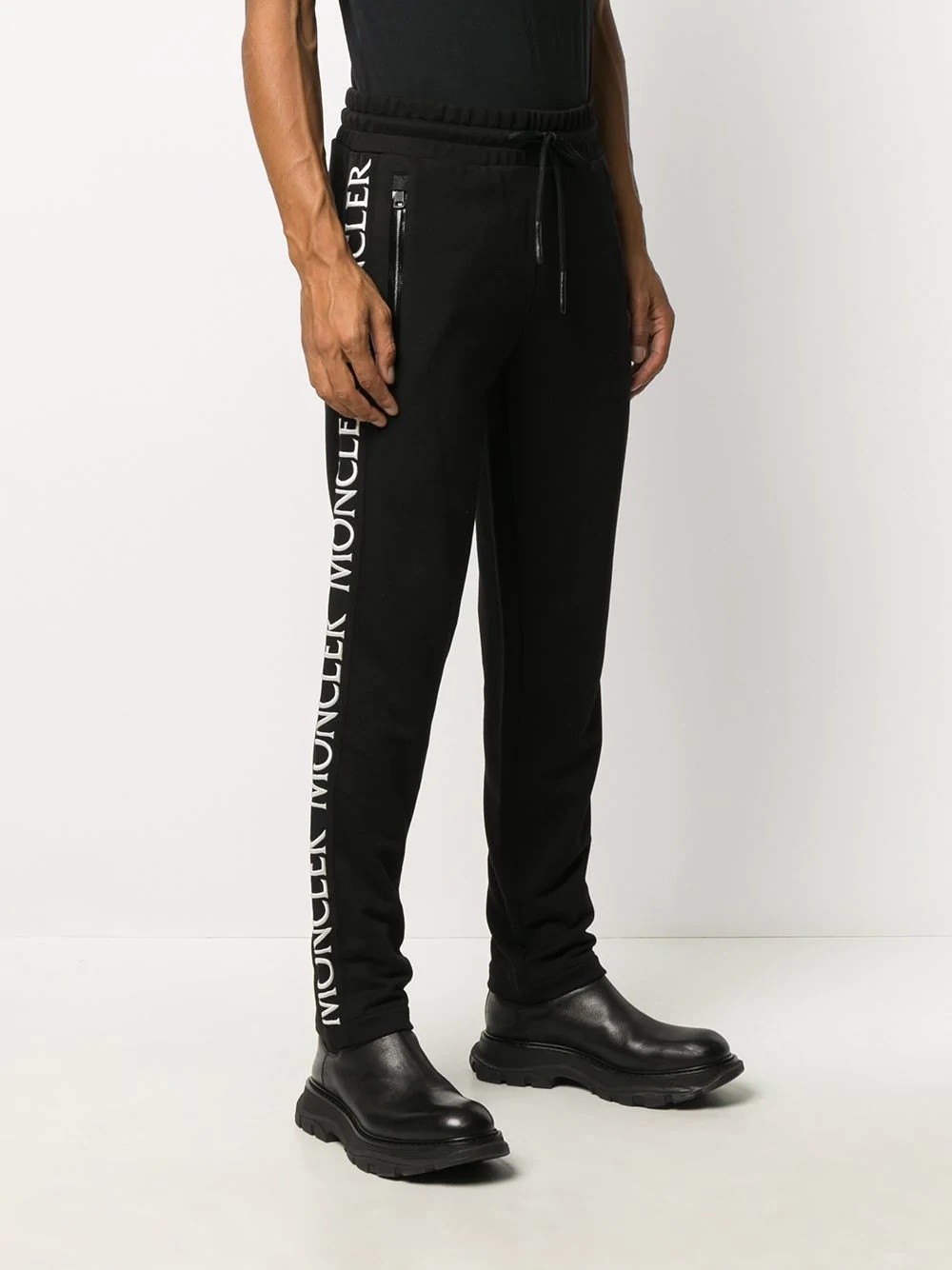 embroidered logo track pants - 3