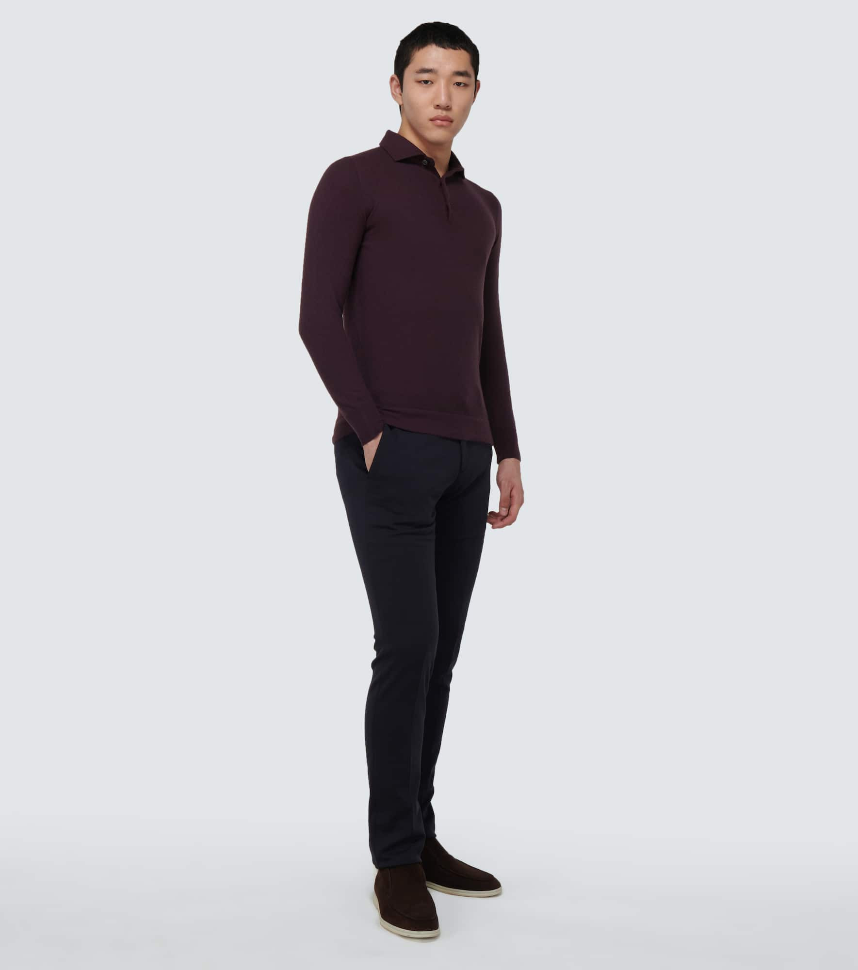Superlight baby cashmere polo sweater - 2