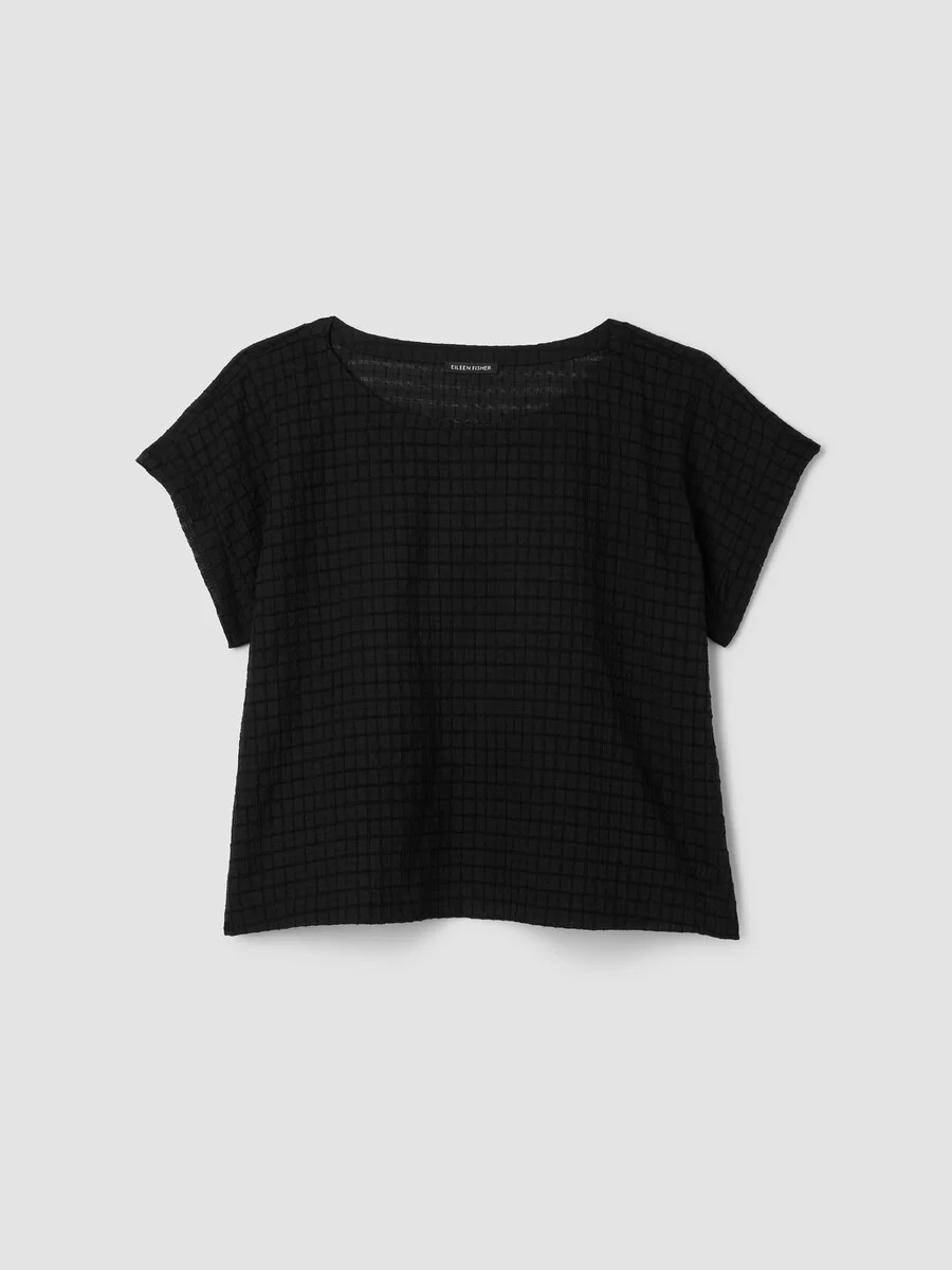Organic Cotton Voile Box Square Top - 1
